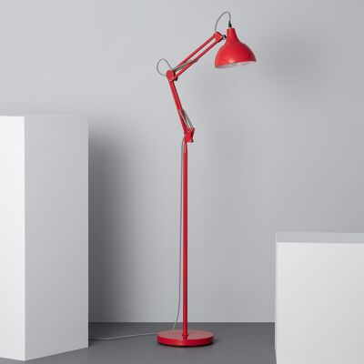 Ledkia Lampadaire Métal Kraze Rouge