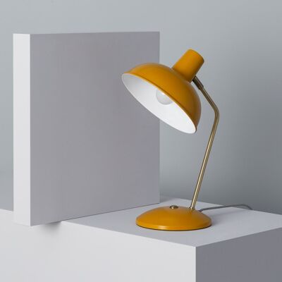 Ledkia Lampe de bureau en métal Flexo Sahani Moutarde