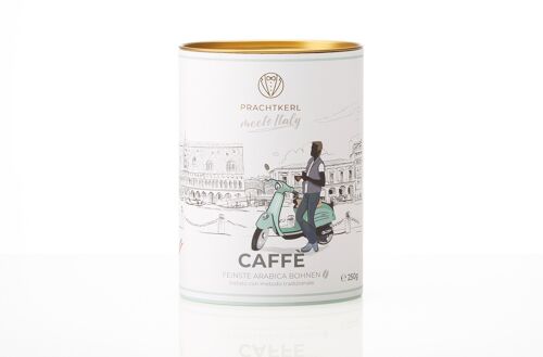 La Dolce Vita in jeder Tasse: Italienische Kaffeebohnen in praktischer Geschenkdose für deinen Prachtkerl
