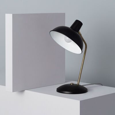 Lampe Flexo de bureau en métal noir Ledkia Sahani