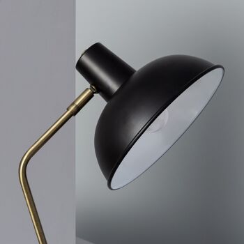 Lampe Flexo de bureau en métal noir Ledkia Sahani 7