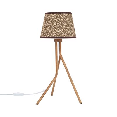 Ledkia Natural Huokonen Wood Table Lamp