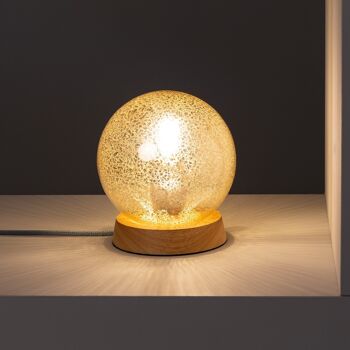 Lampe de table en cristal Ledkia Kiona or 4