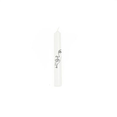 HV 6 Candles - White - Face - 2.3x14cm