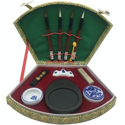 Chinese writing set with 4 brushes