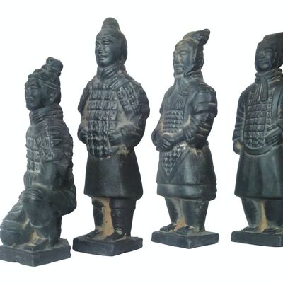 Set di guerrieri di terracotta da 16 cm
