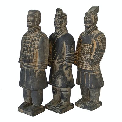 Set mit 20 cm großen Terrakotta-Kriegern