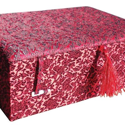 Red Floral Brocade Box