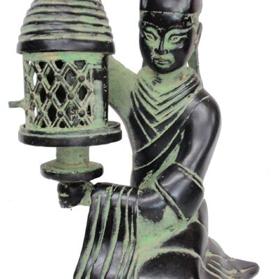 Lanterna da donna in bronzo