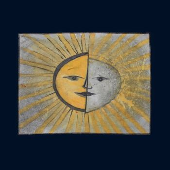 Tissu volant - Soleil et lune Tentures