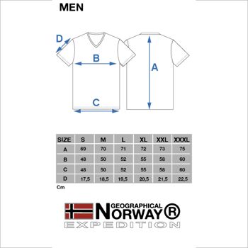 T-Shirt Homme Geographical Norway JARNESSEN EO MEN 249 8