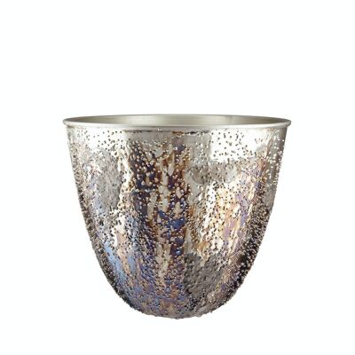 Metal decorative planter "Pavone"