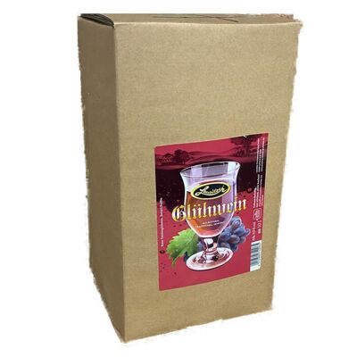 Lausitzer mulled wine - red grape bag in box 10l