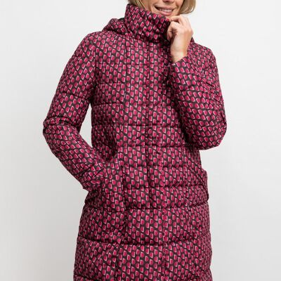 ANORAK femme rouge demi-cercles - ANGLESEY