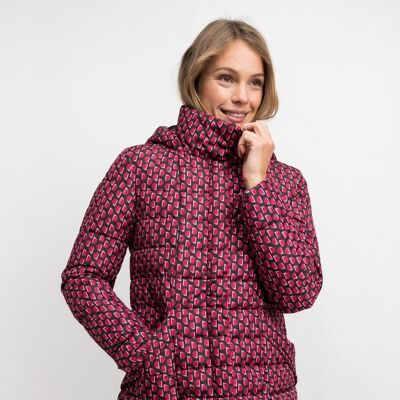 ANORAK femme rouge demi-cercles - ANGLESEY