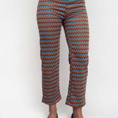 TROUSERS woman red blue - FIDLER