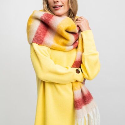 SCHAL Damen gelb mit roten Linien - SEVERN YELLOW