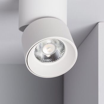 Ledkia Applique LED 7W Circulaire Aluminium Blanc New Onuba Blanc Froid 5000K 6