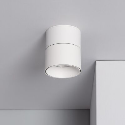 Ledkia Applique LED 15W Circolare Alluminio Bianco New Onuba Bianco Neutro 4000K