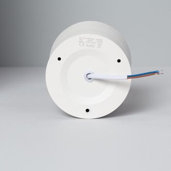 Ledkia Applique LED 30W Circulaire Aluminium Blanc New Onuba Blanc Chaud 2700K 10