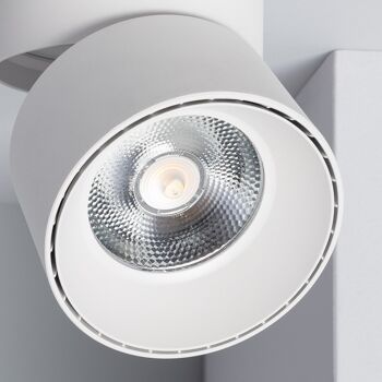 Ledkia Applique LED 30W Circulaire Aluminium Blanc New Onuba Blanc Froid 5000K 5