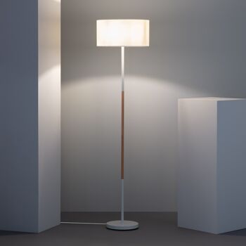 Ledkia Lampadaire Silinda Blanc 4