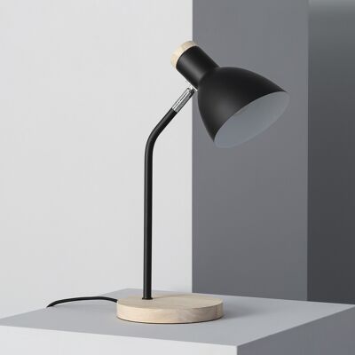 Ledkia Lampe de Bureau Flexo Métal Luxo Noir