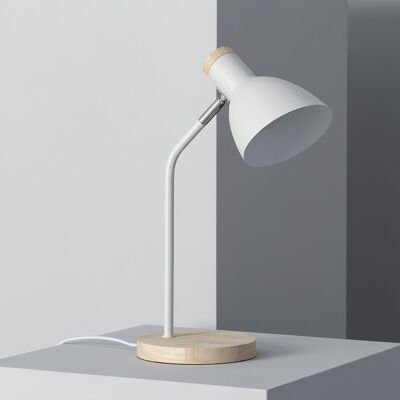 Ledkia Lampe Flexo Bureau Métal Luxo Blanc