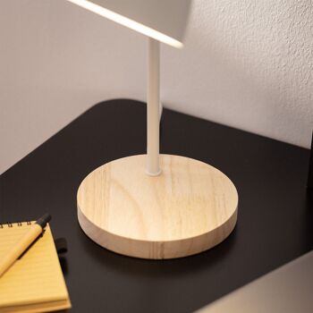 Ledkia Lampe Flexo Bureau Métal Luxo Blanc 4