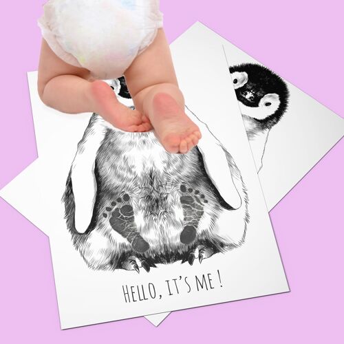 Baby Art marco de foto y huella de tu bebé Square Frame