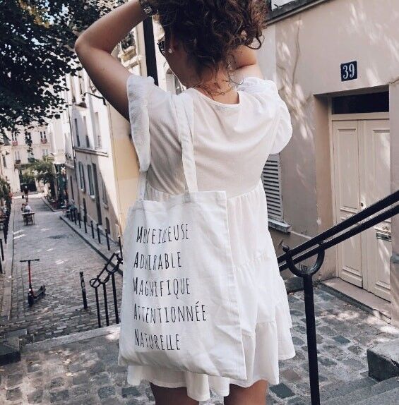 Einkaufstasche Akrostichon Mama 100% Baumwolle