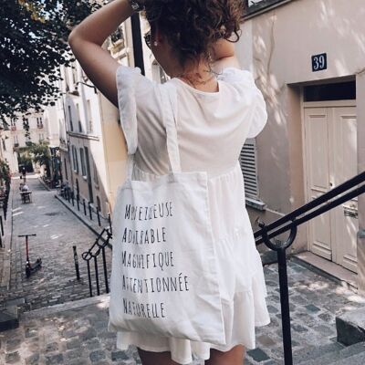 Borsa acrostico Mamma 100% cotone
