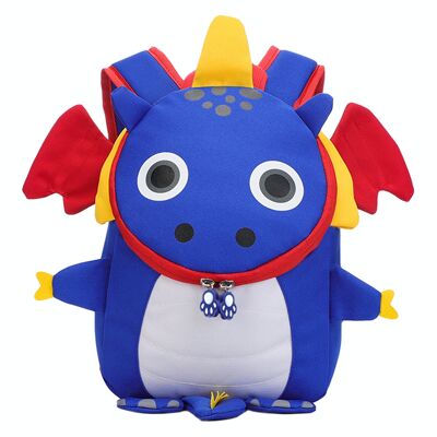 Ergonomic Children's Backpack 7 Liters - Blue Dragon - Dohe