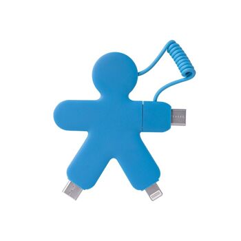 🔌 Câble Multi-connecteurs USB Buddy Bleu 🔌 3