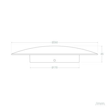 Applique LED Ledkia 18W en Aluminium Iris Doré Blanc Chaud 3000K 2