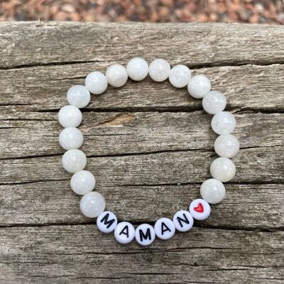 Natural Moonstone Lithotherapy Elastic Bracelet, Mother's Day Special