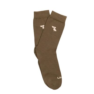 Green socks pearl logo