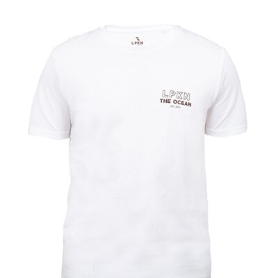 t-shirt océan blanc