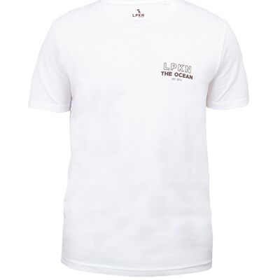 t-shirt océan blanc