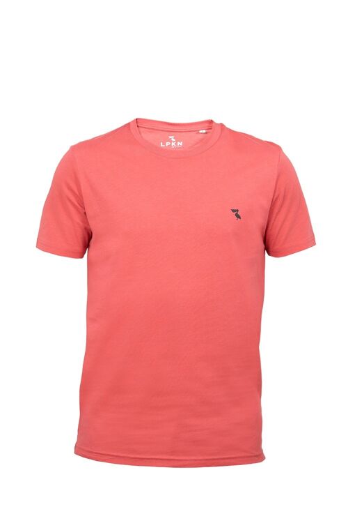 Camiseta coral pelícano bordado