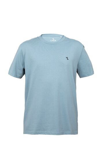 T-shirt bleu clair pélican brodé 1