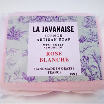 Savon artisanal Rose blanche 3