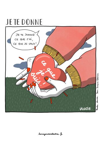 Affiche A4 _ Saint Valentin _ Je te donne 2