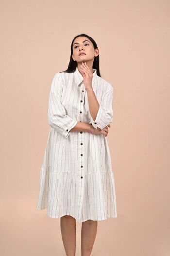 Robe mi-longue Aksi en lin 2