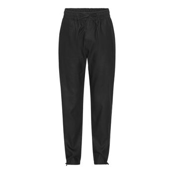 Pantalon en lin noir 1