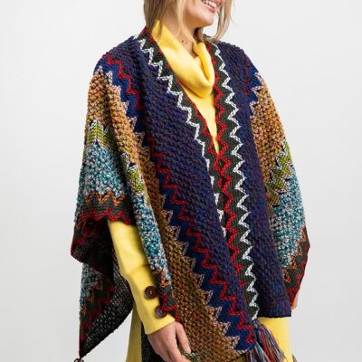 PONCHO femme - THICKET VERT