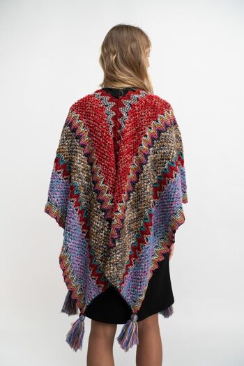 PONCHO femme - THICKET GRIS 3