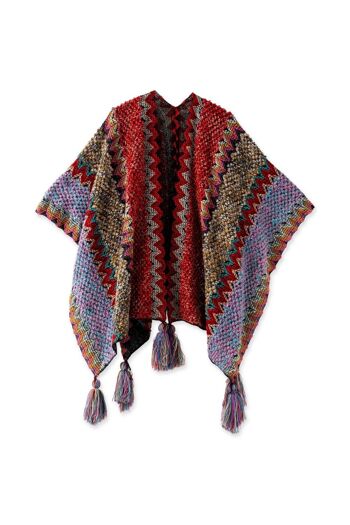 PONCHO femme - THICKET GRIS 4