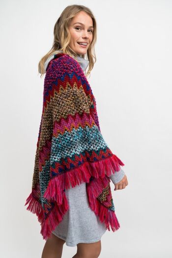 PONCHO femme - WIVEN ROSE 2