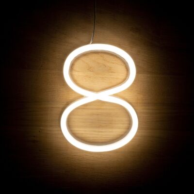 Ledkia Numeri e Simboli Neon LED 8